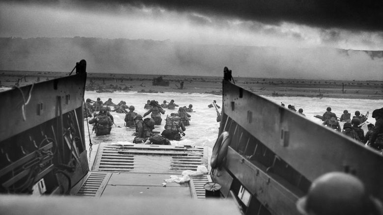 D-Day Landing Craft on Omaha Beach