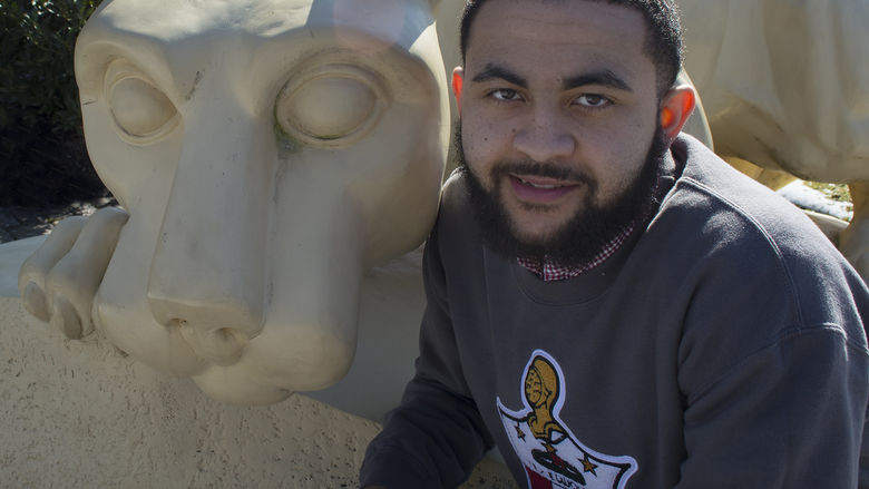 Jordan Christian and Nittany Lion Shrine