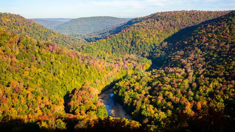 Pennsylvania landscape in early fall