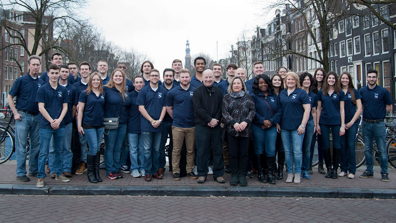 Sheetz Fellows with faculty, staff, and Steve and Nancy Sheetz