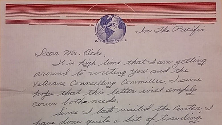 World War 2 Penn State Altoona Letter