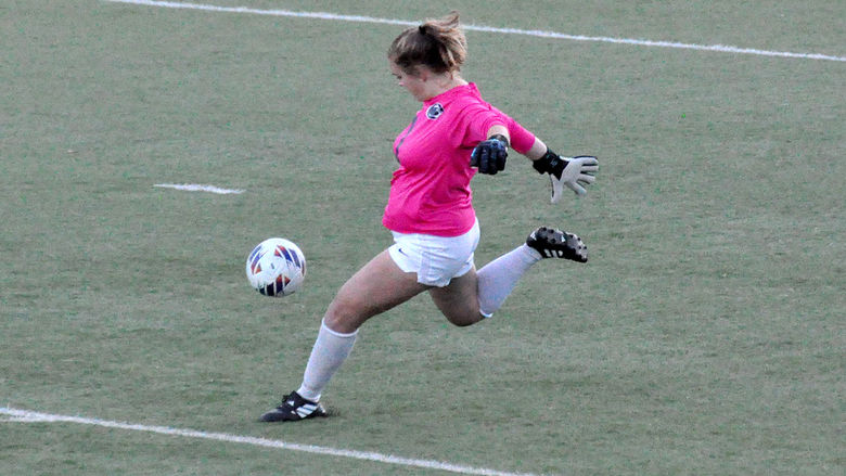 Penn State Altoona soccer player Adeline Baustert in action during a match