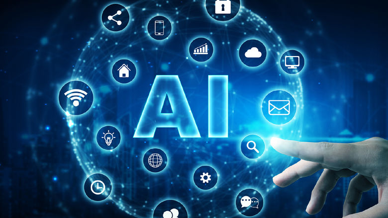 A graphic representing artificial intelligence