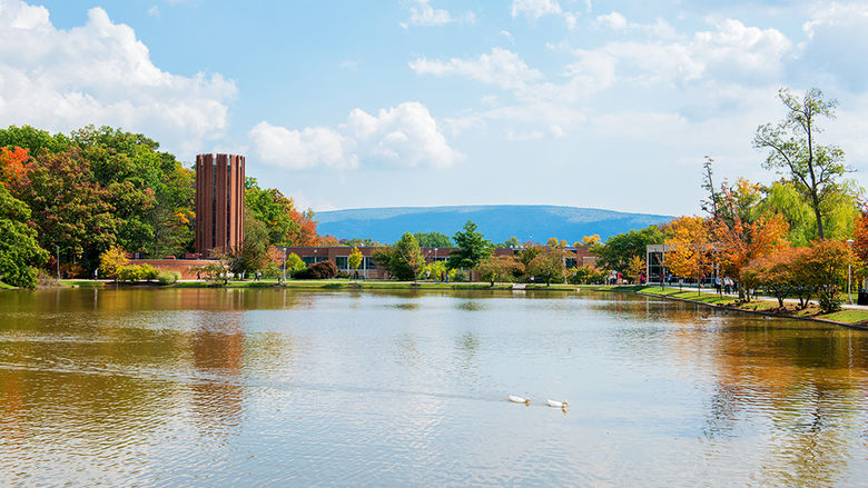 Reflecting Pond and Eve Chapel Fall Photo