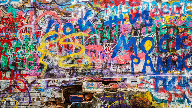 Graffiti on the Berlin Wall