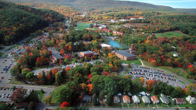 Aerial shot of Penn State Altoona