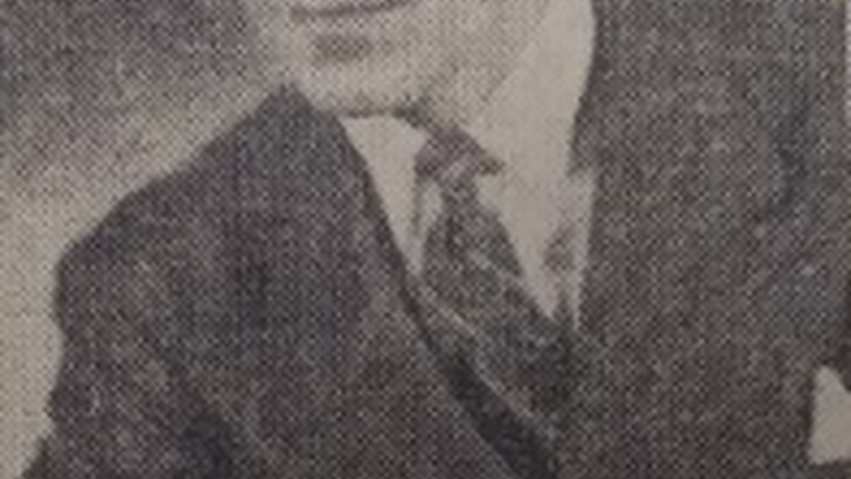 Newspaper photo of Charles Diehl from 1942