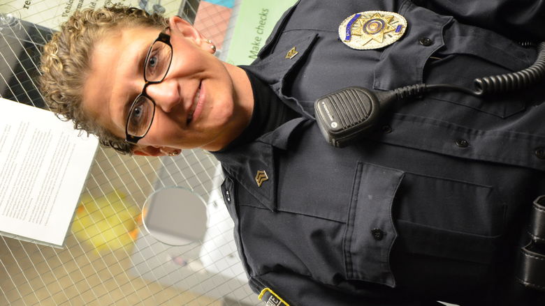 Lt. Deb Stitt in uniform.