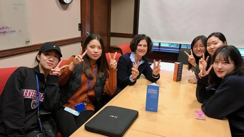 Global Fellows class of 2018 with Chancellor and Dean Lori J. Bechtel Wherry