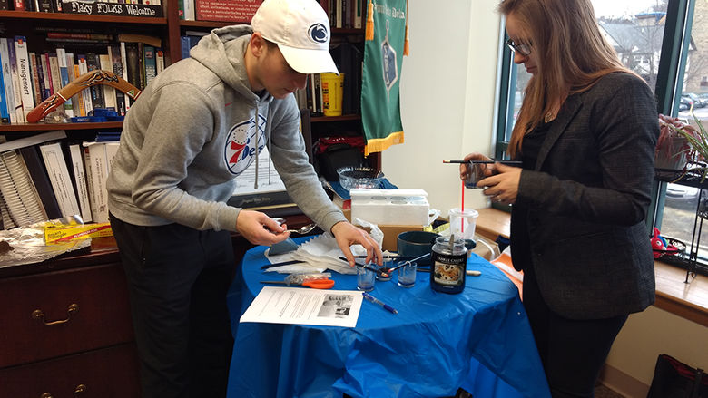 Enactus students experiment with  used coffee grounds