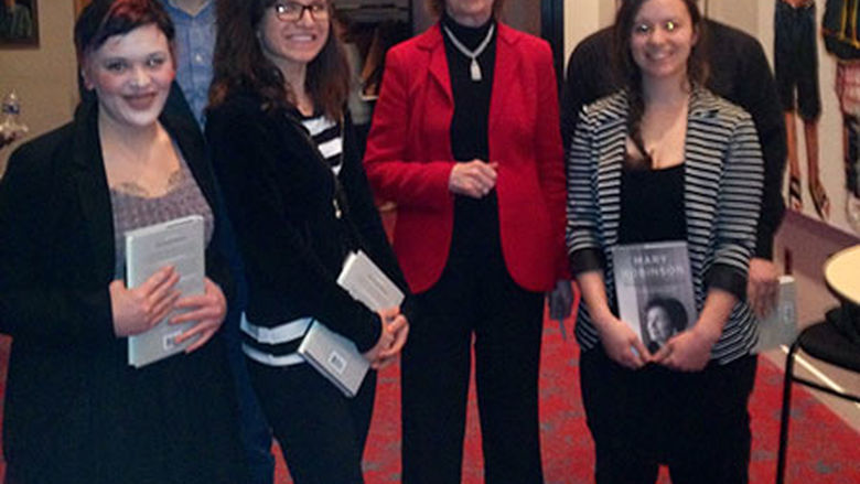 Visit from Dr. Mary Robinson