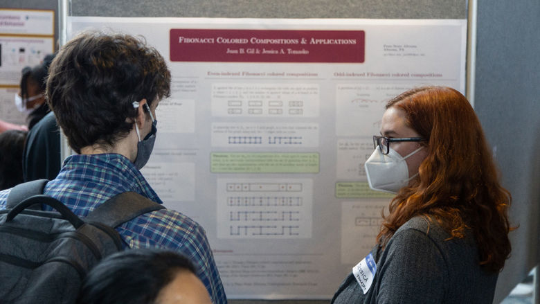 Jessica Tomasko, an undergraduate at Penn State Altoona majoring in mathematics