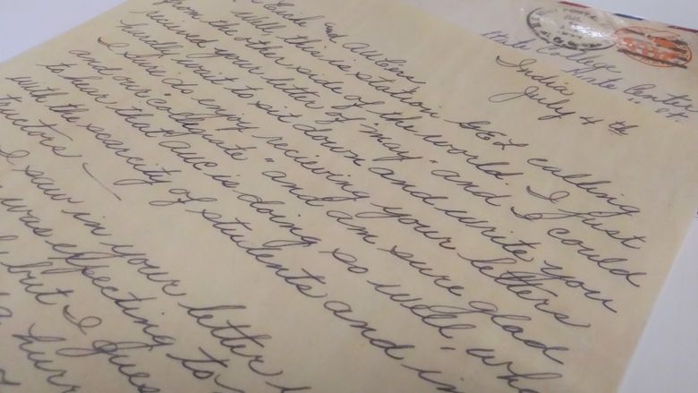 WWII letter from Penn State Altoona student