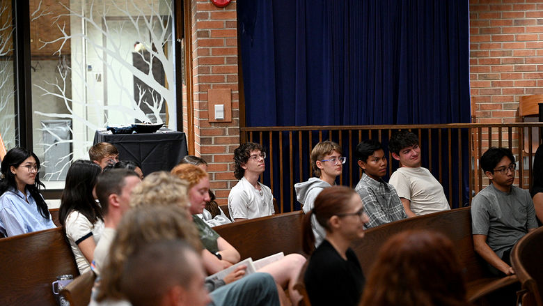 Penn State Altoona students, faculty, staff, and community members gathered in the Edith Davis Eve Chapel to hear Liddick speak.