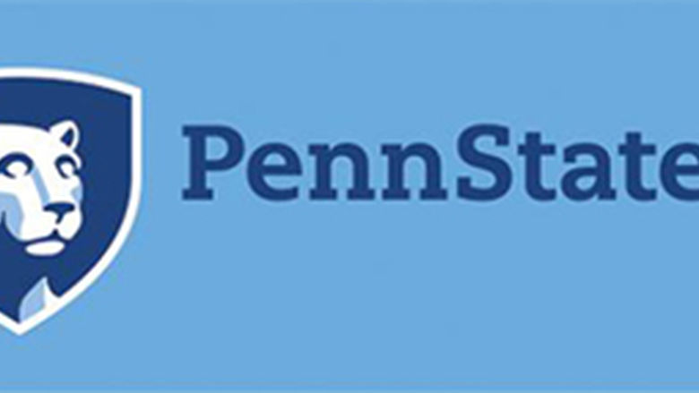 Two-color mark with PSU dark blue and PSU light blue