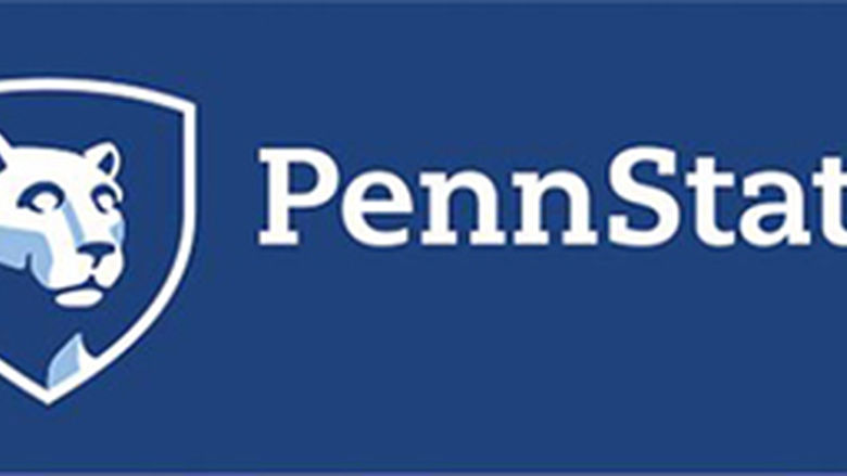 Two-color reverse mark on PSU dark blue