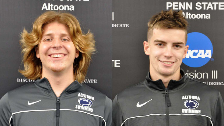 Penn State Altoona student-athletes Isaac Swanson and Luke Pletz