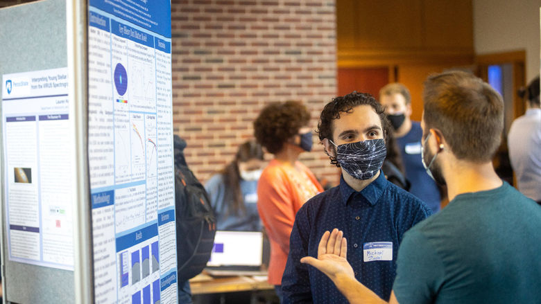 Michael Zaidel, an undergraduate majoring in physics and astronomy and astrophysics