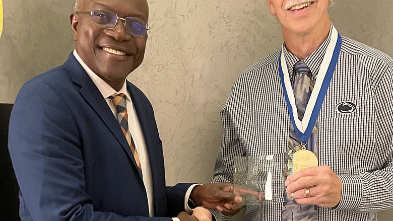 Ron Darbeau and Dr. Richard D. Miller