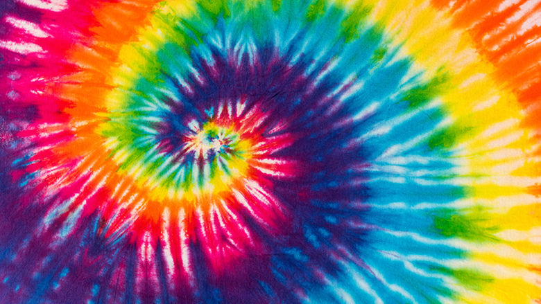 Tie-dye close-up