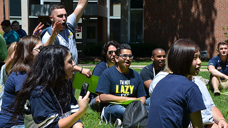 Penn State Altoona students at University-wide leadership conference
