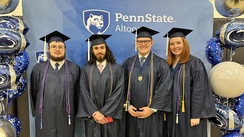 Philip Chamberlin, Abdul Rafie, Jackson Boyer, and Maggie Boyer