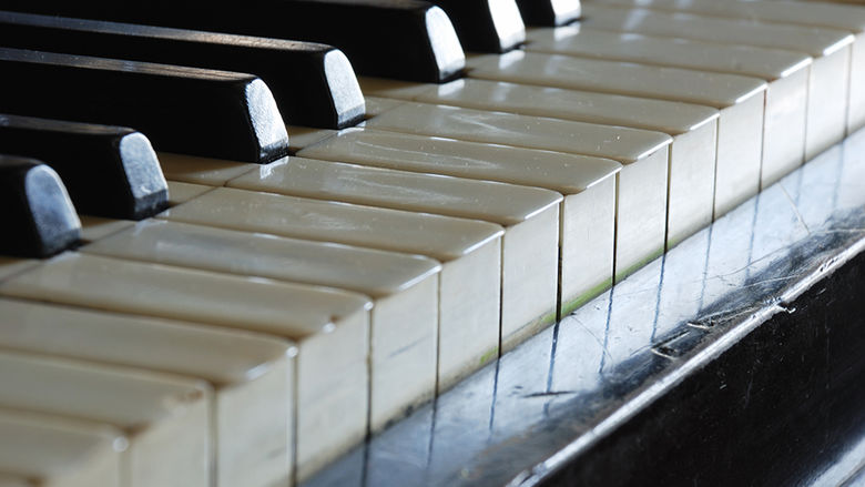 Piano stock image