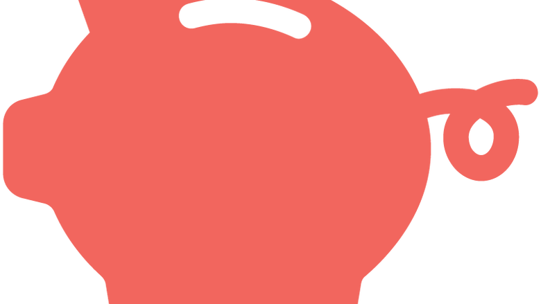 an icon representing a piggy bank