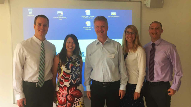 (Left to right): Dr. Johannes Raabe, Dr. Svenja Wachsmuth, Dr. Oliver Höner, Dr. Svenja Wolf, and Dr. Tucker Readdy