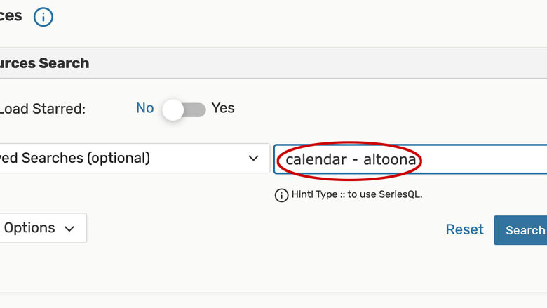 Screen capture of the 25Live event registration system.