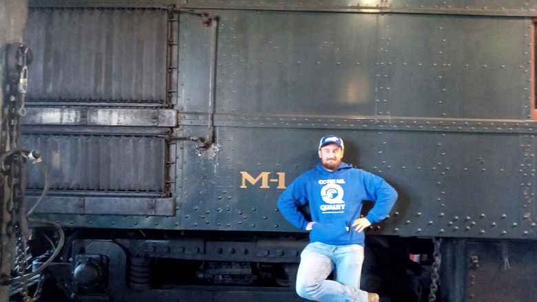 Andrew Kennedy and the famous M1 Locomotive