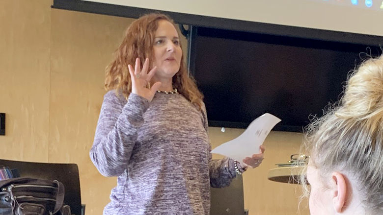 Karyn McKinney-Marvasti presents at the Science of Race panel