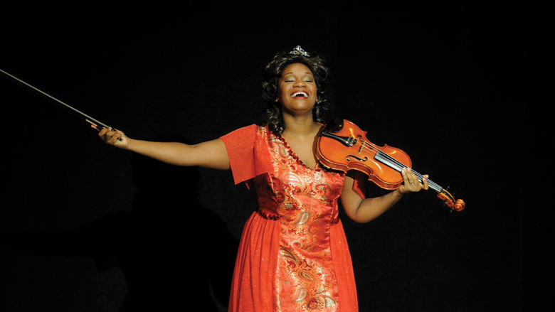 Sheriece Veazey performing at Penn State Altoona