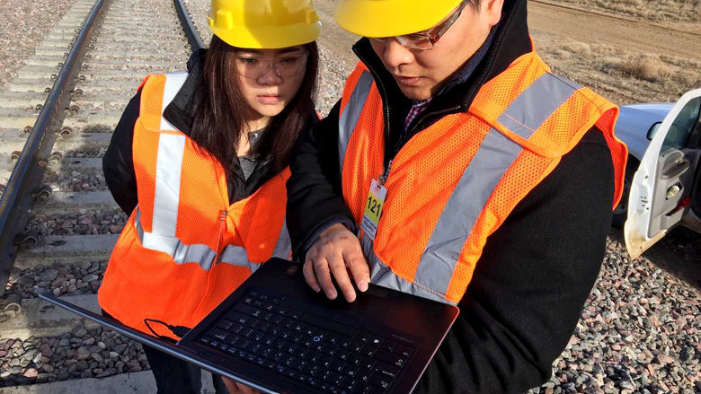 Rail Transportation Engineering majors benefit from on-site, hands-on experiences to better prepare them for careers in the rail industry.