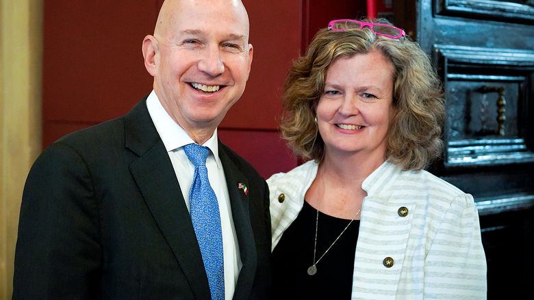 Carolyn Mahan and Jack Markell, U.S. ambassador to Italy