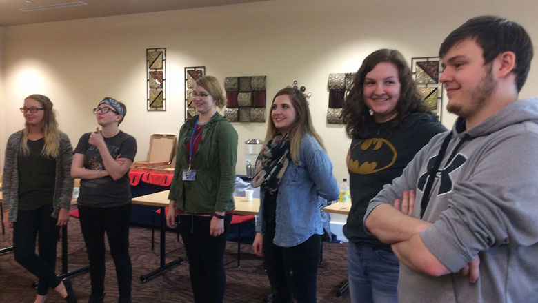 Students, faculty, and staff participate in a STAR Series workshop led by Sam Tanner
