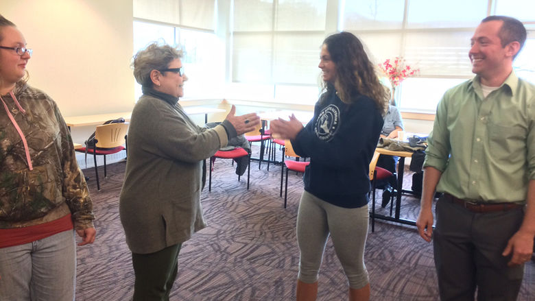 Students, faculty, and staff participate in a STAR Series workshop led by Sam Tanner