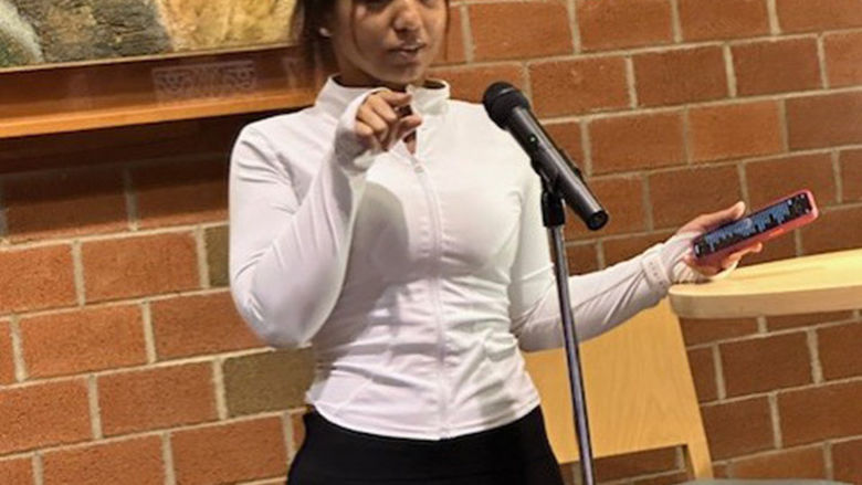 Nia Sierra reads a poem.