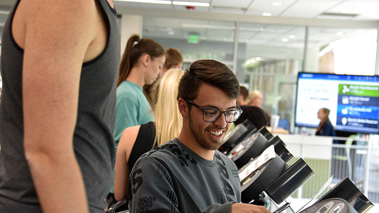 Kinesiology students on treadmill