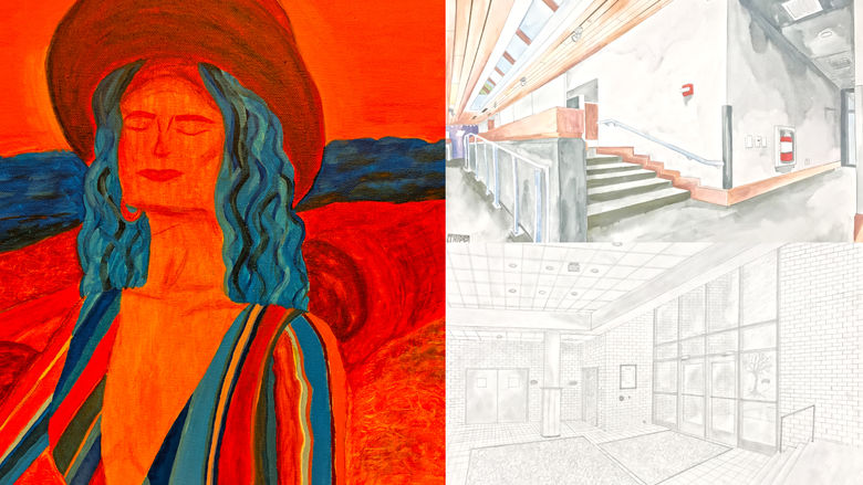 Sample artwork from the fall 2018 VAST exhibit