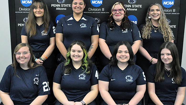 Penn State Altoona's women's bowling team