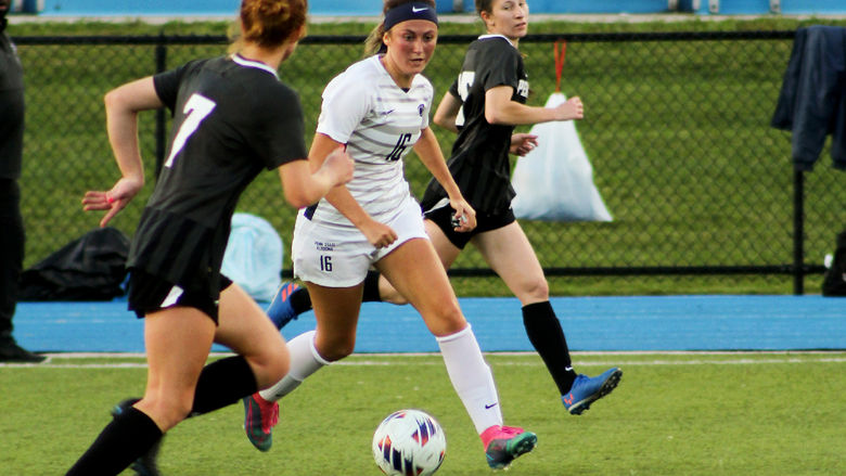 Penn State Altoona women's soccer team in action