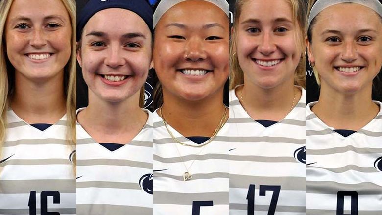 Left to right: Mallorie Smith, Sadie McConnell, Sarah Huston, Haley Chambers and KK Wolfe