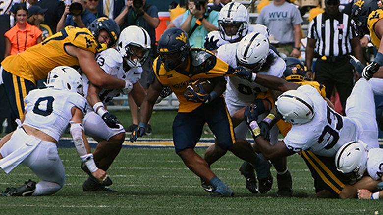 Penn State defense stops West Virginia running back
