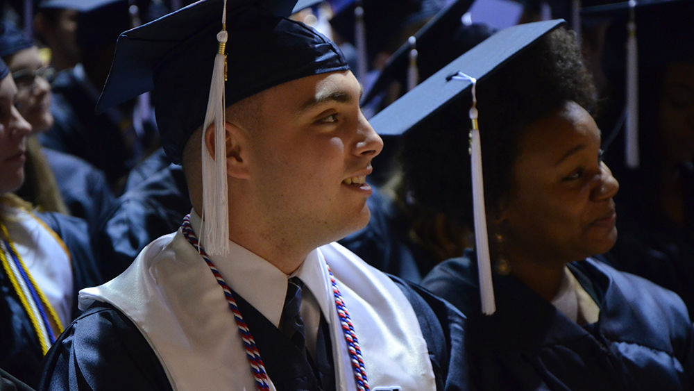 Austin "AJ" Fink, spring 2017 commencement