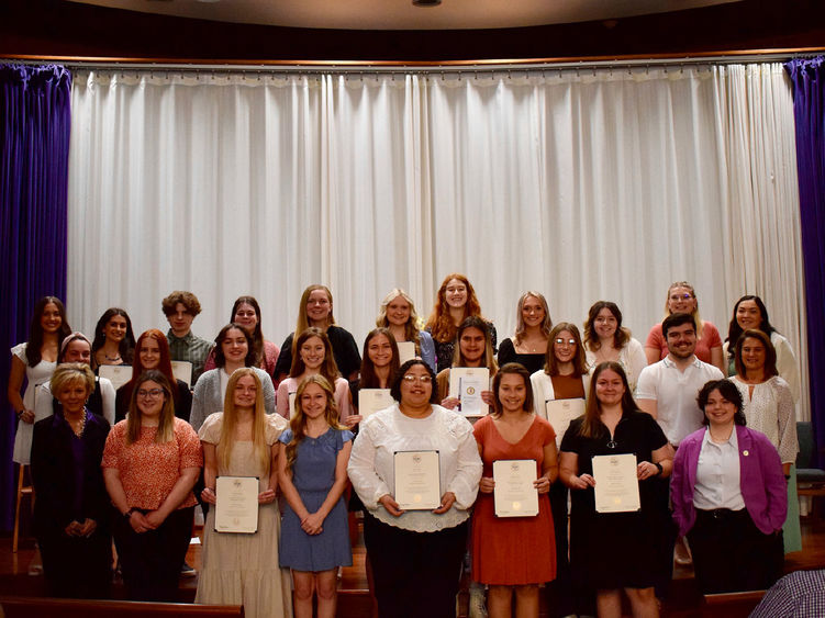 Kappa Delta Pi inductees spring 2024