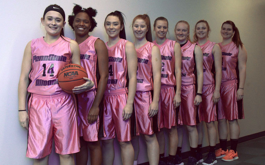 Penn State Basketball Pink and Black Uniform — UNISWAG