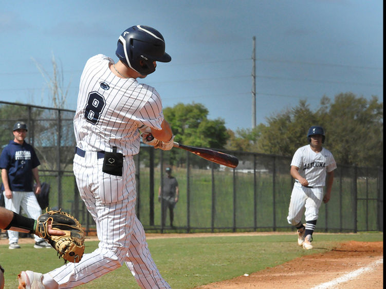 Penn State Altoona student-athlete Jake Hillard at bat
