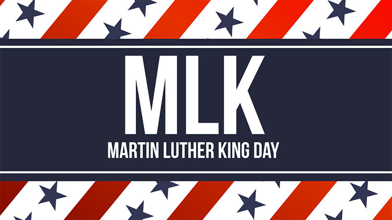 MLK: Martin Luther King Jr. Day graphic