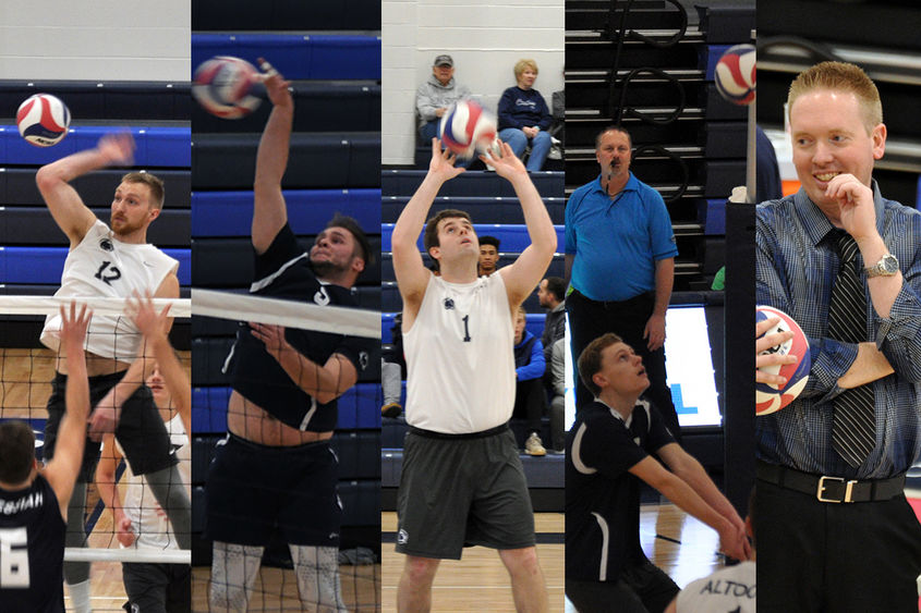 Penn State Altoona Men's Volleyball Players and Coach